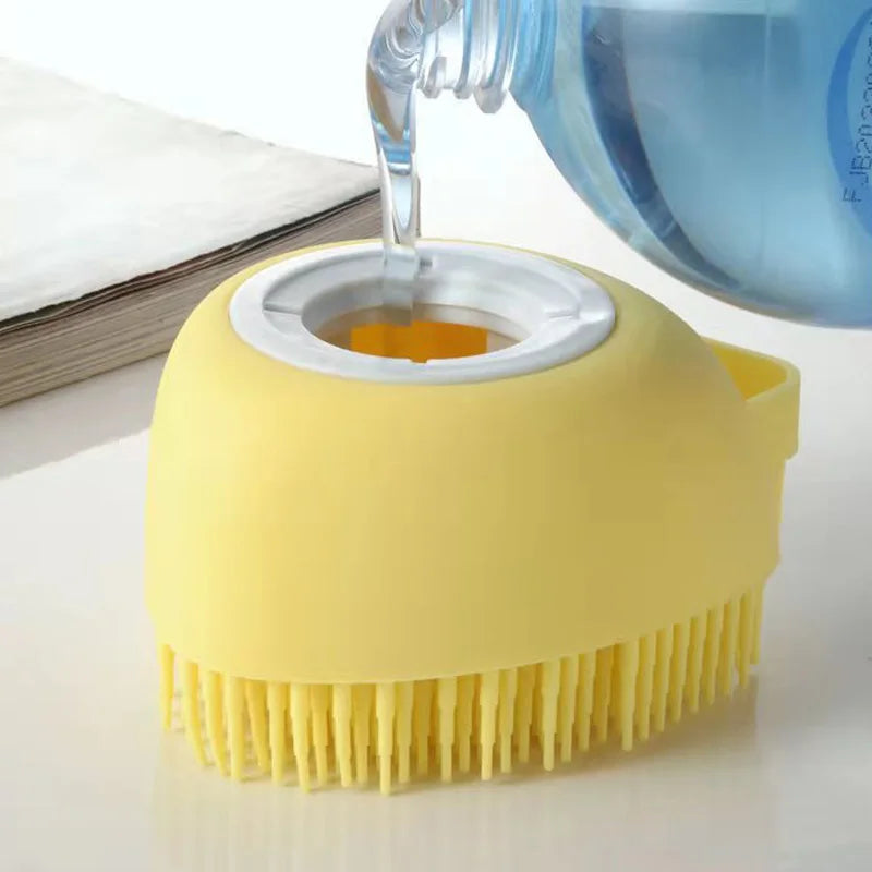 Silicone Shampoo Bath Brush Massage Comb