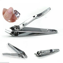nail clipper – mini silver slant edge stainless steel finger cutter