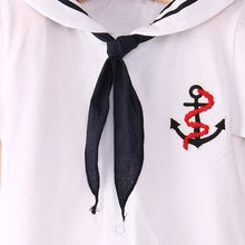 Sailor baby romper worn by a baby