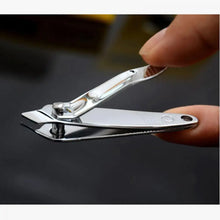 nail clipper – mini silver slant edge stainless steel finger cutter