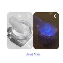 Glow in the dark nail glitter powder 6 colours dipping manicure set