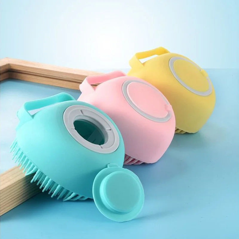 Silicone Shampoo Bath Brush Massage Comb