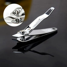 nail clipper – mini silver slant edge stainless steel finger cutter