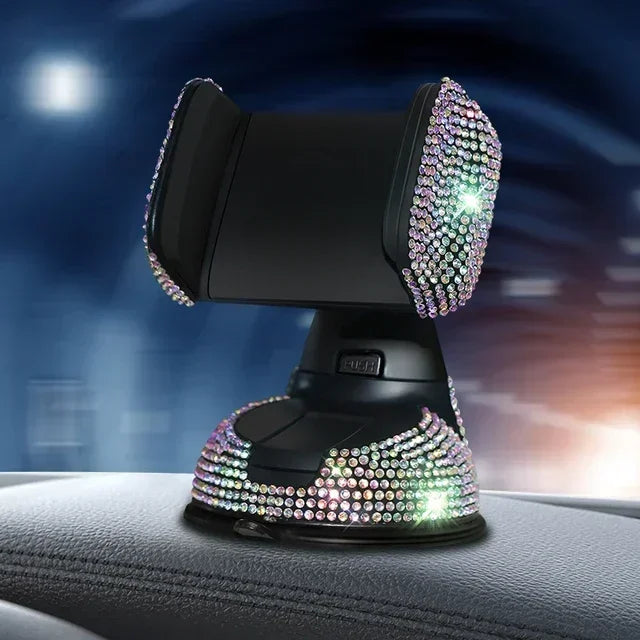 Crystal Rhinestones 360 Degree Car Phone Holder