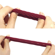 elastic hair rope hair ring – 20 pcs jacquard pattern women's headband