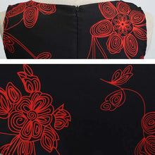 Floral Printed Sleeveless High Waist Dress