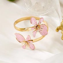 Vibrant Enamel Flower Cuff Bracelets