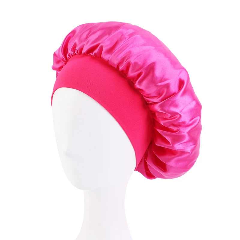 Satin Wide Brim Nightcap