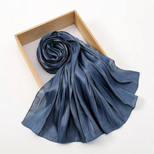 Newest Plain Shimmer Hijab Silk Wrinkle Scarf Muslim.