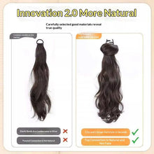 Synthetic ponytail wig in sleek straight style — natural-looking finish.