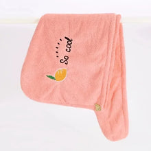 hair towel wrap bonnet – quick dry absorbent front view