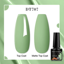 MEET ACROSS 8 Colors Mirror Gel Nail Polish Long-lasting Quick-drying Metallic Gold Silver Red Semi Permanent Varnish Nail Art