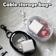 clear zipper storage pouch – mini PVC transparent keychain jewellery bag
