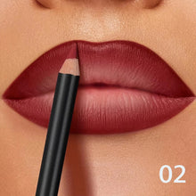 Waterproof matte lip liner precise tip for accurate lip definition.
