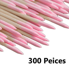 Cotton swabs nail art precision beauty tool close up detail