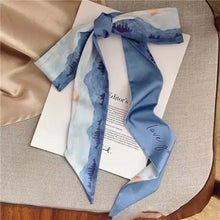 Fashion Floral Headband Oil Painting Ribbon Headscarves Chinese Style Hair Ribbon Scarf