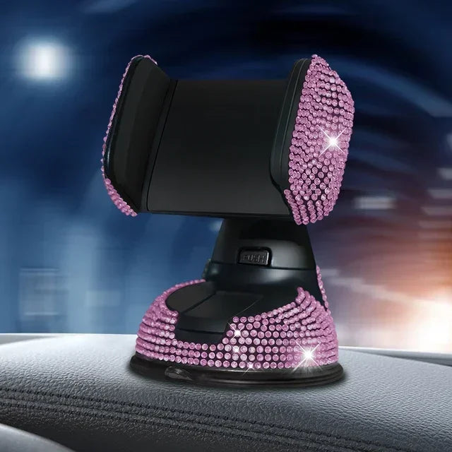 Crystal Rhinestones 360 Degree Car Phone Holder