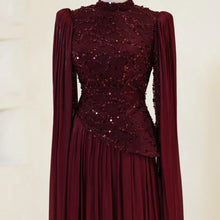 Cape Sleeves Maxi Dress