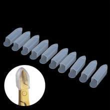Cuticle scissors cover clear protective sleeve set of 10