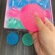 squishy fidget toy – blue ice ball mochi sensory stress relief toy
