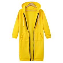 Long Sleeve Mid-Length Sweatshirt Fleece Jacket