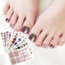 Toe nail stickers for girls self-adhesive full cover pack
