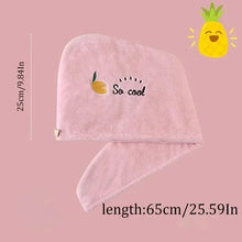 hair towel wrap bonnet – quick dry absorbent front view