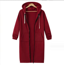 Long Sleeve Mid-Length Sweatshirt Fleece Jacket