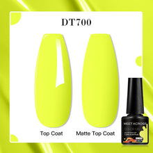 MEET ACROSS 8 Colors Mirror Gel Nail Polish Long-lasting Quick-drying Metallic Gold Silver Red Semi Permanent Varnish Nail Art