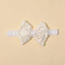 baby girl hair band – soft elastic lace bow headband for newborns