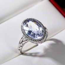 Oval Pigeon Egg Cube Zirconia Ring