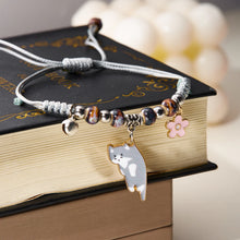 Cartoon Enamel Animal Cat Flower Bracelet