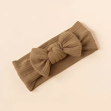 Baby Bow Headband Solid Color Wide Hairbands Soft Elastic Hair Bands Boy Girl Newborn Headwear Bowknot Kids Hair Accessories