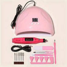 Professional USB Electric Nail Drill Polish File Kit with UV LED Nail Lamp Gel Manicure Dryer Lamp Acrylic Starter Set