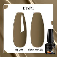 MEET ACROSS 8 Colors Mirror Gel Nail Polish Long-lasting Quick-drying Metallic Gold Silver Red Semi Permanent Varnish Nail Art