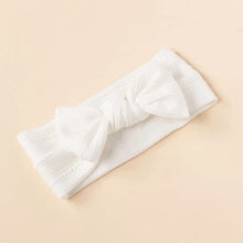Baby Bow Headband Solid Color Wide Hairbands Soft Elastic Hair Bands Boy Girl Newborn Headwear Bowknot Kids Hair Accessories