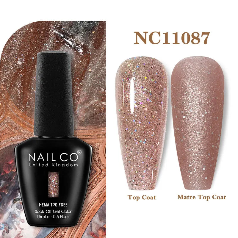 NAILCO 15ml HEMA-free TPO-free Topcoat Basecoat Artistic Design Gel Nail Polish Top Base Coat UV LED Soak Off Gel Nail Polish
