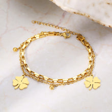 Stainless Steel Bracelets Clovers
