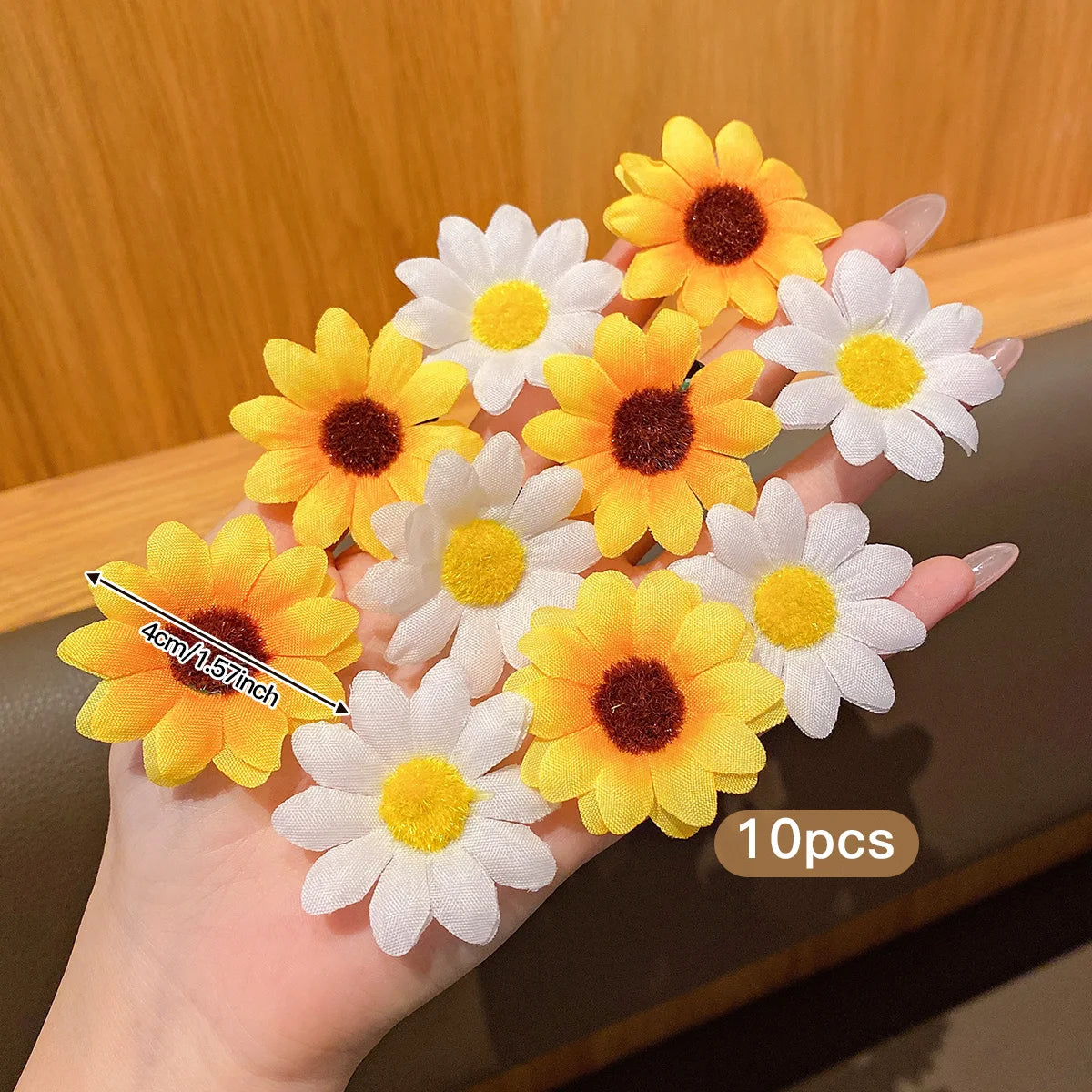 10 Sunflower Hair Clips