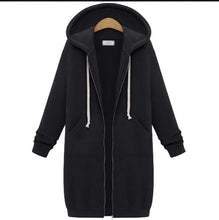 Long Sleeve Mid-Length Sweatshirt Fleece Jacket