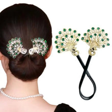 Elegant Peacock Shape Hair Bun Maker Twist Easy Fast Snap Headwear Hair Twister Roll Hair Tool Hairstyle Twist Women