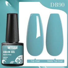 MTSSII color gel with a black bottle cap on a teal background