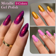 Metallic gel nail polish 7ml red chrome mirror shell UV nail art
