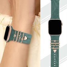 watchband ring loops – 5pcs rhinestone metal watch strap charms