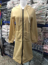 Long Sleeve Mid-Length Sweatshirt Fleece Jacket