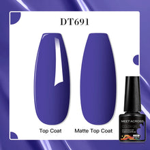 MEET ACROSS 8 Colors Mirror Gel Nail Polish Long-lasting Quick-drying Metallic Gold Silver Red Semi Permanent Varnish Nail Art