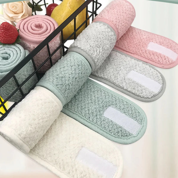 Makeup Headband Soft Fleece Face Wash Towels