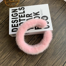 2026 Hot Sale Women Luxury winter 100% Real Mink Fur Headbands High Quality Real Fur Hair Band Lady Fashion Hair Hoop Furry Gift