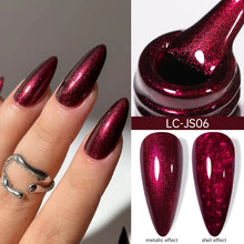 Metallic gel nail polish 7ml red chrome mirror shell UV nail art
