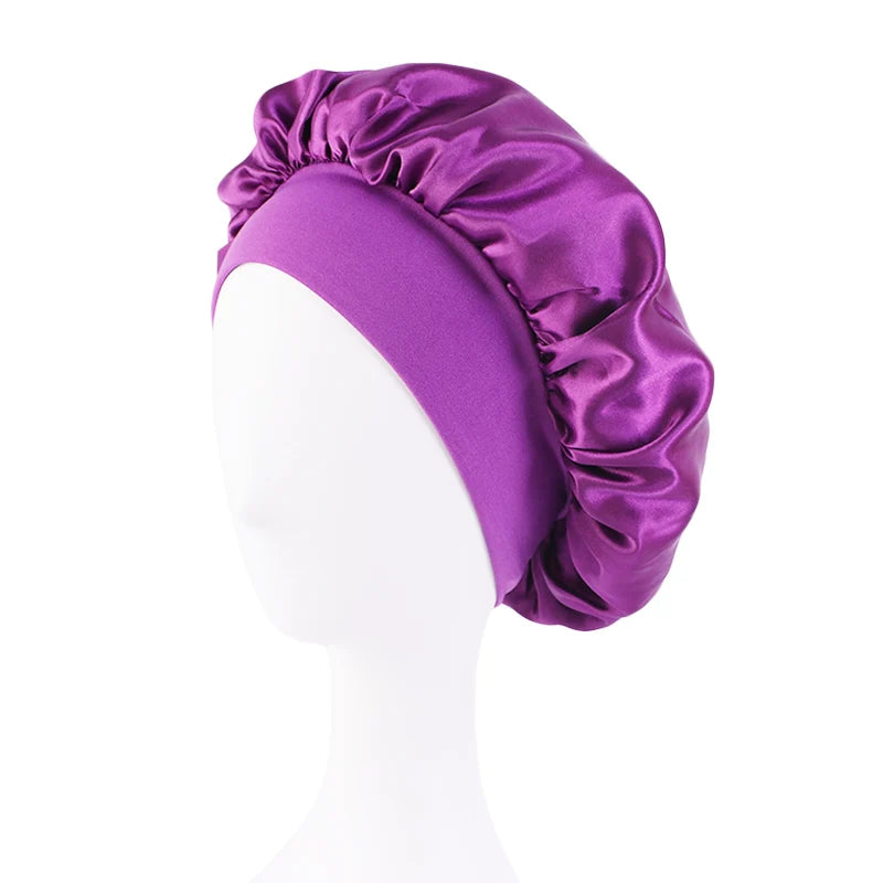 Satin Wide Brim Nightcap